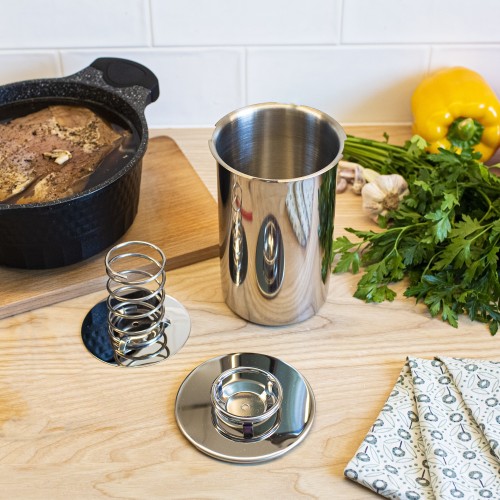 NERŪDIJANČIO PLIENO KUMPIO VIRYKLĖ IKI 1,5 KG NERŪDIJANČIO PLIENO KUMPIO VIRYKLĖ IKI 1,5 KG