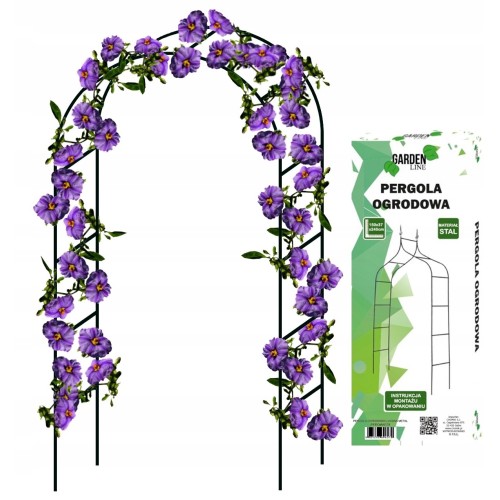 METALINĖ SODO PERGOLA VIJOKLINIAMS AUGALAMS 140 × 38 × 240 CM METALINĖ SODO PERGOLA VIJOKLINIAMS AUGALAMS 140 × 38 × 240 CM
