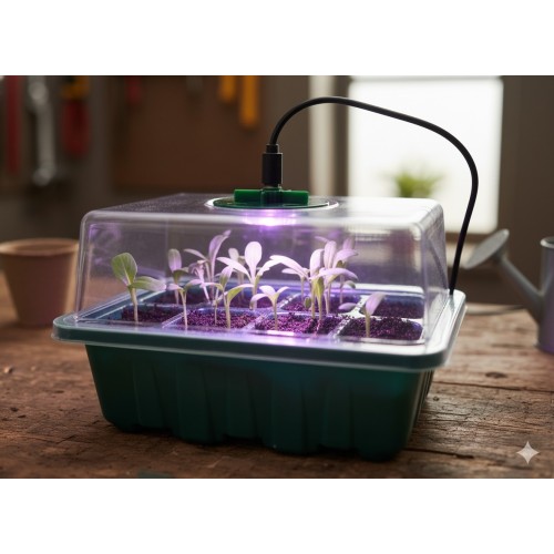 MINI ŠILTNAMIŲ RINKINYS DAIGINIMUI SU LED APŠVIETIMU – 3 VNT. MINI ŠILTNAMIŲ RINKINYS DAIGINIMUI SU LED APŠVIETIMU – 3 VNT.