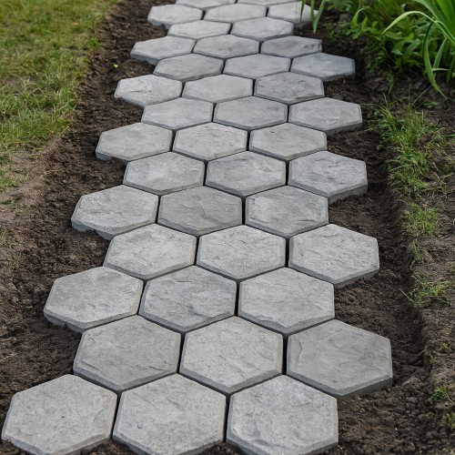 FORMA BETONINĖMS TRINKELĖMS (KORIO FORMOS), 36 X 36 X 4 CM