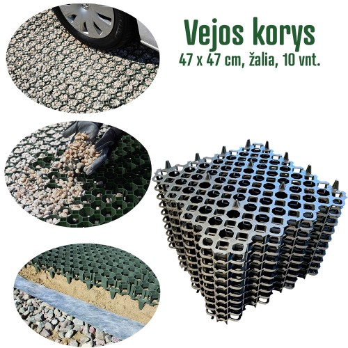 VEJOS KORYS , 47 X 47 CM, JUODA, 10 VNT. VEJOS KORYS , 47 X 47 CM, JUODA, 10 VNT.