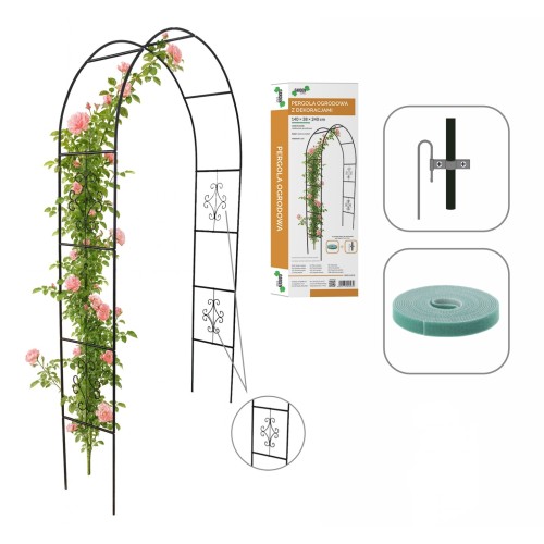 SODO PERGOLA SU DEKORACIJOMIS 140 × 38 × 240 CM SODO PERGOLA SU DEKORACIJOMIS 140 × 38 × 240 CM
