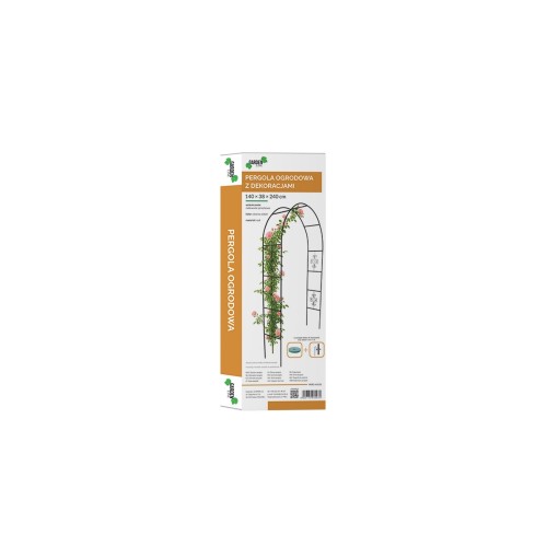 SODO PERGOLA SU DEKORACIJOMIS 140 × 38 × 240 CM SODO PERGOLA SU DEKORACIJOMIS 140 × 38 × 240 CM