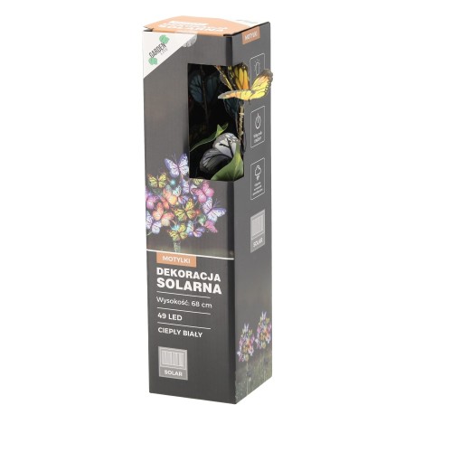 SAULĖS ENERGIJA MAITINAMA SODO DEKORACIJA SU LED DRUGELIAIS, 68 CM SAULĖS ENERGIJA MAITINAMA SODO DEKORACIJA SU LED DRUGELIAIS, 68 CM