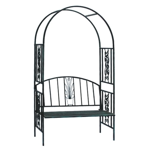 SODO PERGOLĖ SU SUOLIUKU 122 X 58 X 203 CM SODO PERGOLĖ SU SUOLIUKU 122 X 58 X 203 CM