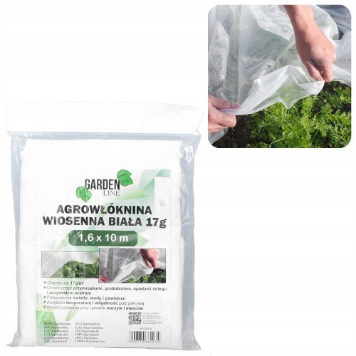 AGROPLĖVELĖ 1,6 X 10 M PAVASARINĖ BALTA 17 G/M² AGROPLĖVELĖ 1,6 X 10 M PAVASARINĖ BALTA 17 G/M²