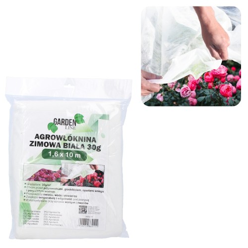 AGROPLĖVELĖ ŽIEMINĖ / PAVASARINĖ BALTA 30 G/M², 1,6 X 10 M AGROPLĖVELĖ ŽIEMINĖ / PAVASARINĖ BALTA 30 G/M², 1,6 X 10 M