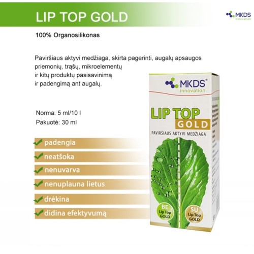 LIP TOP GOLD, 30 ML, AUGALŲ APSAUGOS PRODUKTŲ LIPNUMUI PADIDINTI LIP TOP GOLD, 30 ML, AUGALŲ APSAUGOS PRODUKTŲ LIPNUMUI PADIDINTI