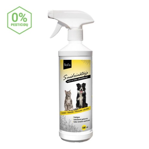 BIOFIX PET STOP PURŠKIAMA APSAUGA NUO KAČIŲ IR ŠUNŲ, 500 ML BIOFIX PET STOP PURŠKIAMA APSAUGA NUO KAČIŲ IR ŠUNŲ, 500 ML