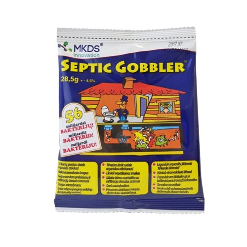 SEPTIC GOBBLER BAKTERIJOS KANALIZACIJOS VALYMUI, 28,5 G