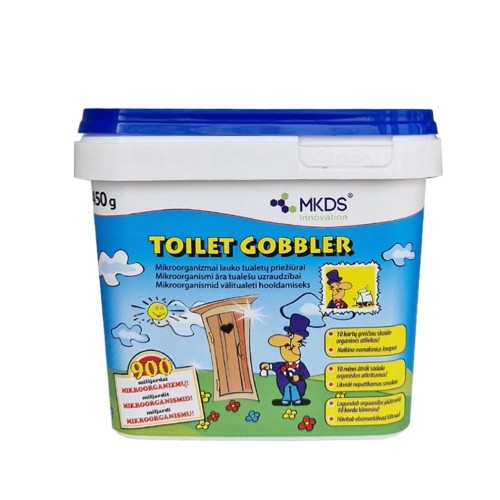 TOILET GOBBLER BAKTERIJOS LAUKO TUALETŲ PRIEŽIŪRAI, 450 G