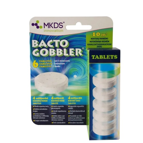 BACTO GOBBLER BAKTERIJŲ TABLETĖS NUOTEKOMS BACTO GOBBLER BAKTERIJŲ TABLETĖS NUOTEKOMS