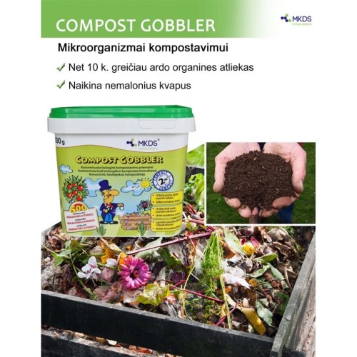 COMPOST GOBBLER MIKROORGANIZMAI KOMPOSTAVIMUI, 500 G COMPOST GOBBLER MIKROORGANIZMAI KOMPOSTAVIMUI, 500 G