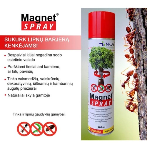 MAGNET SPRAY PURŠKIAMI LIPNŪS KLIJAI, 400 ML MAGNET SPRAY PURŠKIAMI LIPNŪS KLIJAI, 400 ML