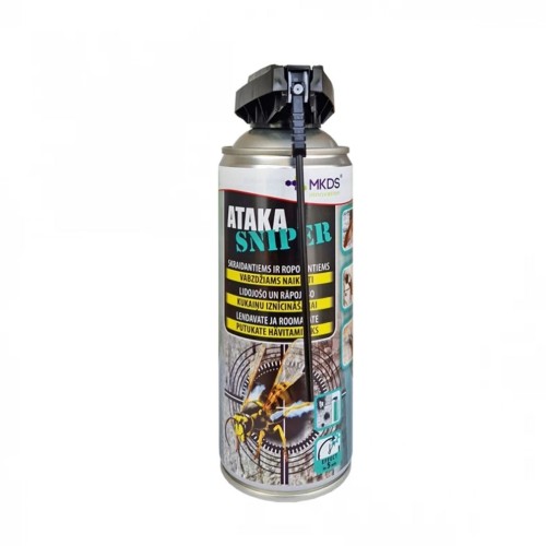 ATAKA SNIPER INSEKTICIDAS SKRAIDANTIEMS IR ROPOJANTIEMS VABZDŽIAMS, 400 ML
