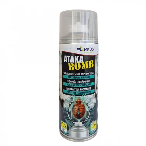 ATAKA BOMB INSEKTICIDAS SKRAIDANTIEMS IR ROPOJANTIEMS VABZDŽIAMS, 400 ML ATAKA BOMB INSEKTICIDAS SKRAIDANTIEMS IR ROPOJANTIEMS VABZDŽIAMS, 400 ML