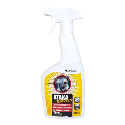 ATAKA MARTEN REPELENTAS NUO KIAUNIŲ, 500 ML ATAKA MARTEN REPELENTAS NUO KIAUNIŲ, 500 ML