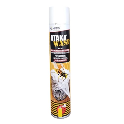 ATAKA WASP PUTOS VAPSVOMS IR ŠIRŠĖMS, 750 ML ATAKA WASP PUTOS VAPSVOMS IR ŠIRŠĖMS, 750 ML