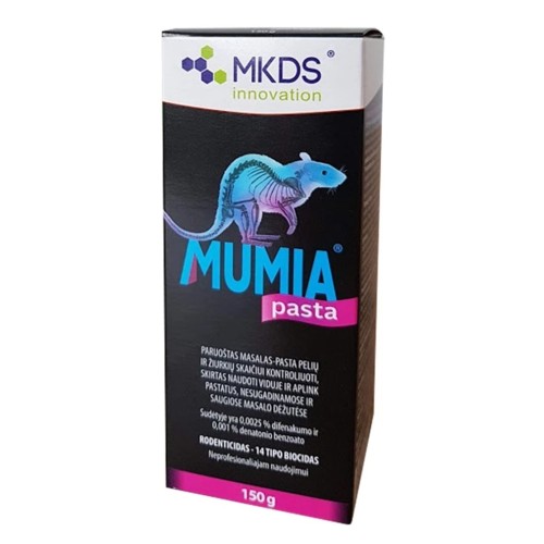 MUMIA PASTA PELIŲ IR ŽIURKIŲ NAIKINIMUI, 150 G MUMIA PASTA PELIŲ IR ŽIURKIŲ NAIKINIMUI, 150 G