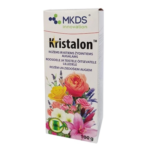 KRISTALON BALTAS, TRĄŠOS GAUSIAM ŽYDĖJIMUI, VAISIŲ MEZGIMUI, 100 G