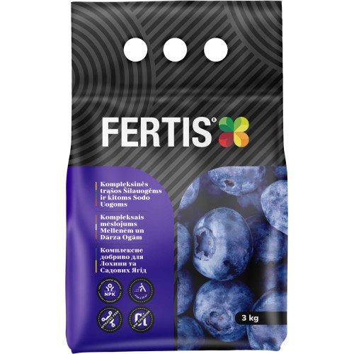 KOMPLEKSINĖS TRĄŠOS ŠILAUOGĖMS IR KITOMS SODO UOGOMS FERTIS, 3KG