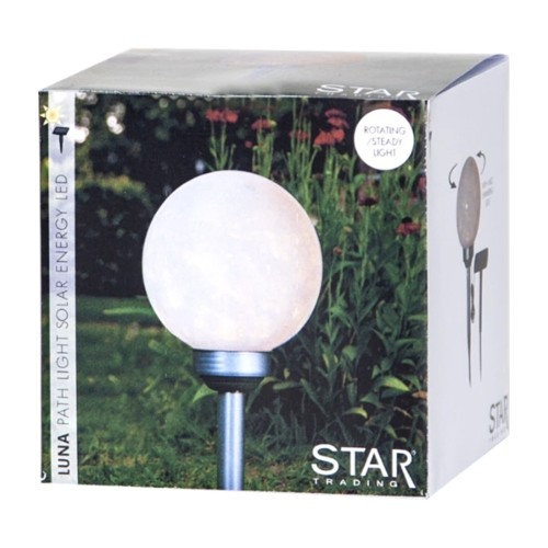 LAUKO LED SODO LEMPA „LUNA“ SU SAULĖS BATERIJA (37 CM)