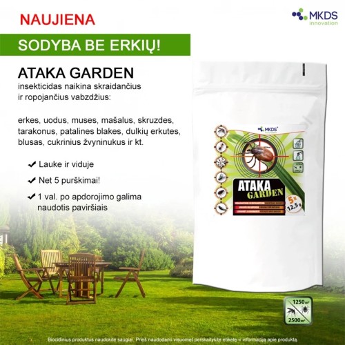 ATAKA GARDEN INSEKTICIDAS ERKĖMS, UODAMS NAIKINTI ATAKA GARDEN INSEKTICIDAS ERKĖMS, UODAMS NAIKINTI