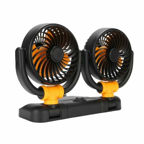 12V DVIGUBAS AUTOMOBILIO VENTILIATORIUS