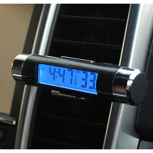 ELEKTRONINIS AUTOMOBILIO LAIKRODIS IR TERMOMETRAS