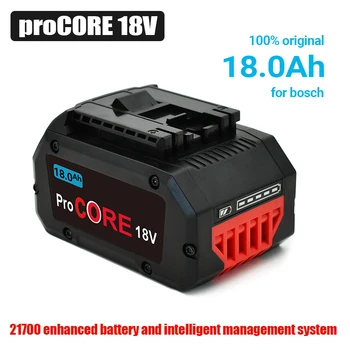 100% Naujas Pro core18V 18.0 Ah Ličio-Jonų Baterija GBA18V80 už Bosch 18 V MAX Bevieliuose Elektros Įrankis, Grąžtai, Nemokamas Pristatymas