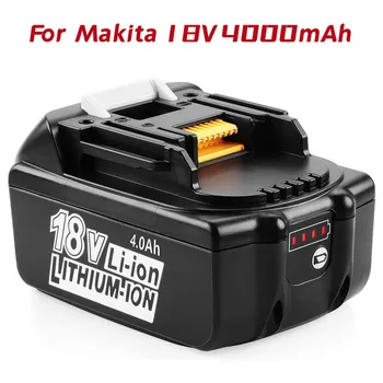 18V 4.0 Ah Li-ion Batterie de Remplacement supilkite 18V BL1860 BL1850 BL1840 BL1830 BL1820 BL1815 LXT400 avec indicateur LED
