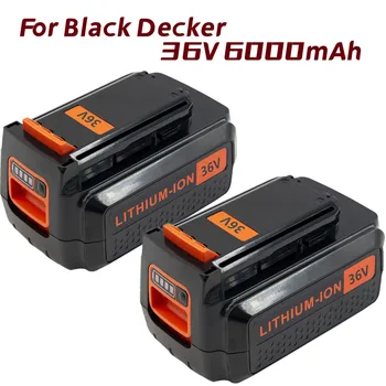 36V 6.0 Ah Pakaitinė Ličio Jonų Baterija Black Decker BL20362-XJ LST540 LCS1240 LBX1540 Belaidis Įrankis Baterijų Paketas