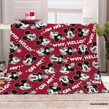 Animacinių filmų Disney Mickey Minnie Raštuotas Antklodės Pliušinis Flanelė Dekoruoti Šeimos Mesti Sofa Antklodės Vaikų Dovanos