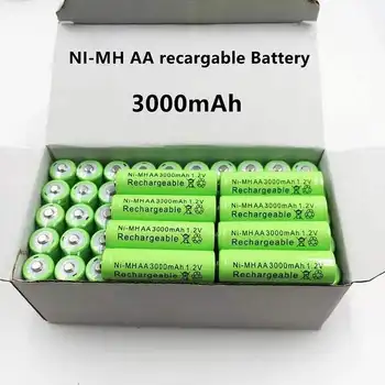 Baterijų rechargeables, pré-chargées 1.2 V AA 3000 mAh NI-MH