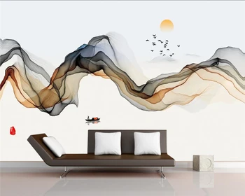 Beibehang Pasirinktinį fono paveikslėlį nuotrauka rašalo kraštovaizdžio samprata sienos, rankomis dažyti kambarį miegamųjų namo apdaila freskomis 3d tapetai