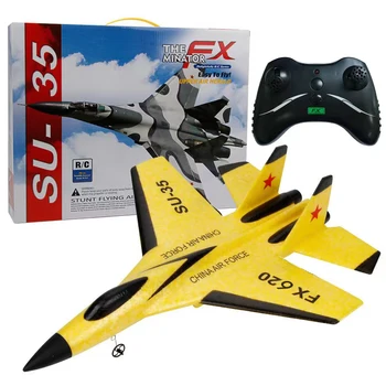 Nuotolinio Valdymo Žaislas Orlaivių Nuotolinio Valdymo Su35 Fixed-Wing Fighter Fx820 RC Sklandymo Orlaivių Elektros RC Lėktuvo Modelis FX620
