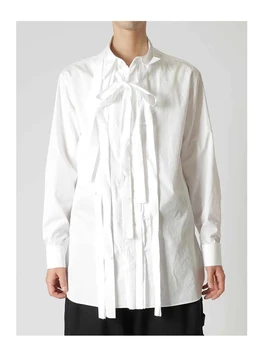 Pinikai juostele marškinėliai Prabangos dizaino Unisex yohji yamamoto homme marškinėliai už vyro drabužių atsitiktinis marškinėliai baltos viršūnės moteris