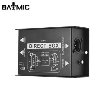 Profesinės Vieno Kanalo Pasyvus DB-1 Inžinerijos Pro DJ DI Direct Box Caixa De Som Ativa E Passiva Profissional