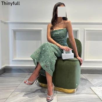 Thinyfull Undinė Elegantiškas Saudo Arabų Vakare Šalis Suknelė Stebėjimo Rankovių Promenadzie Suknelė 2023 Oficialų Renginį Suknelė Chalatas De Soirée