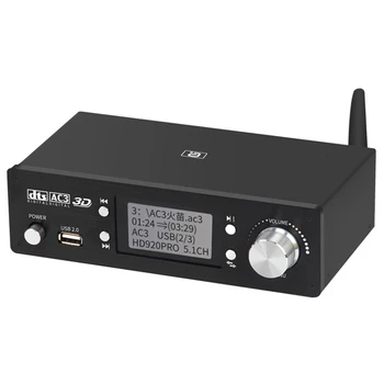 Top HD920PRO 5.1 CH HD Audio Dekoderis Bluetooth 5.0 Imtuvu, DOLBY At DTS, AC3 4K 3D Konverteris SPDIF LANKO PCUSB VPK