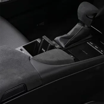 Ultrasuede Wrap Automobiliu Lexus ES 300h 200 250 2018+ Porankiu Lauke Kolegijos Centrinių Valdymo Alkūnė Trinkelėmis Apdailos Dangtelį, automobilių Reikmenys