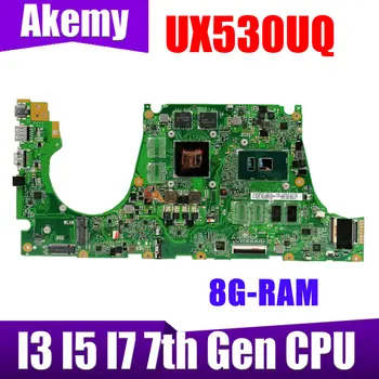 UX530UQ Mainboard ASUS UX530U UX530UN UX530UR UX530UX Nešiojamas Plokštė W/940MX I3 I5 I7 7th Gen 8GB RAM 100% Bandymo GERAI