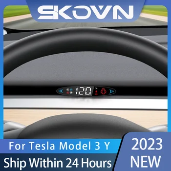 Už Tesla Modelis 3 Modelis Y 2019-2022 Paslėptas Oro Kodas Lentelė Originalių Automobilių Duomenų Sinchronizavimo HUD Greitį Posūkio Signalo Galia