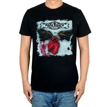 Širdies Sparno Papa Roach Punk Riedlentė Roko Grupė Marškinėliai 3D Mma Camiseta Fitneso 100%Medvilnės Sunkūs Tamsaus Metalo Ropa Mujer